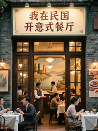 我在民国开意式餐厅
